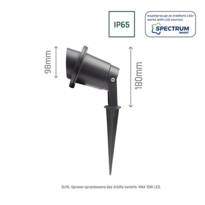 Flori Gu10 Alu Unghi 250 V Ip65 98x180mm Negru Acționat, mobil 7 Flori Gu10 Alu Unghi 250 V Ip65 98x180mm Negru Acționat, mobil small 7