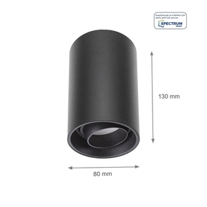 Chloe Gu10 Spot Gu10 250 V Ip20 80x130mm Negru rotund și mobil Chloe Gu10 250 V Ip20 80x130mm negru 1 Chloe Gu10 Spot Gu10 250 V Ip20 80x130mm Negru rotund și mobil Chloe Gu10 250 V Ip20 80x130mm negru small 1