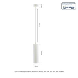 Madara Mini Ii Mini Ii Gu10 Baza în consolă 230 V Ip20 Fi55*200 Mm Cablu alb 1m small 7