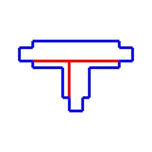 Conector T drept încastrat pentru bară colectoare 3F - Eurostandard - EUTRAC - negru Spectrum T-R1 small 1