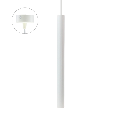 Verifica Chloe Slim Mr11 Baza pandantivului 250 V Ip20 40x500+1m Cablu alb Unghiul de lumină reglabil