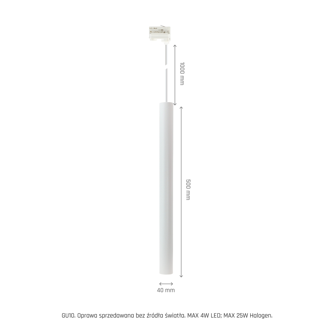 previzualizare Chloe Slim Mr11 Suspensie Rail 3 F 250 V Ip20 40x500+1m Cablu alb Unghi de lumină reglabil Chloe Slim Mr11 Suspensie Rail 3 F 250 V Ip20 40x500+1m Cablu alb Unghi de lumină reglabil