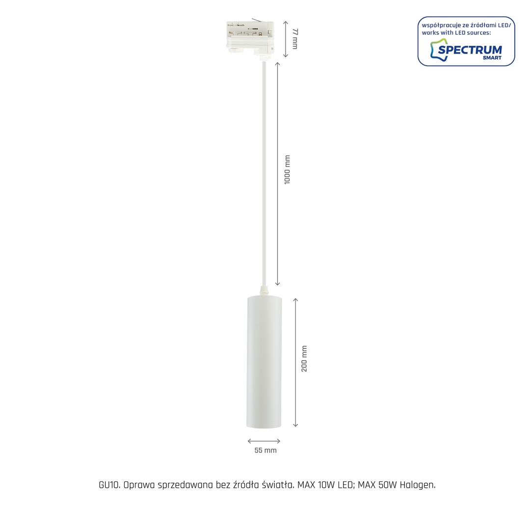 previzualizare Madara Mini Ii Mini Ii Gu10 Suspensie 3 F 230 V Ip20 Fi55*200mm Cablu alb 1m Madara Mini Ii Mini Ii Gu10 Suspensie 3 F 230 V Ip20 Fi55*200mm Cablu alb 1m
