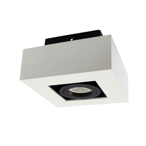 Verifica Mirora Gu10 Montat pe suprafață Gu10 250 V Ip20 145 X145 X85mm Alb Negru Pătrat Movabil