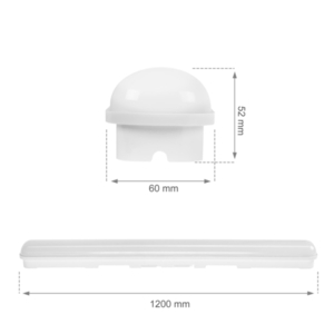 Limea Go Hermetic 1200mm 50 W Cw 230 V 120st Ip65 Ik07 1200 X60 X52mm Alb small 4