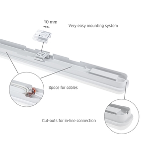 Limea Go Hermetic 1200mm 50 W Cw 230 V 120st Ip65 Ik07 1200 X60 X52mm Alb small 5