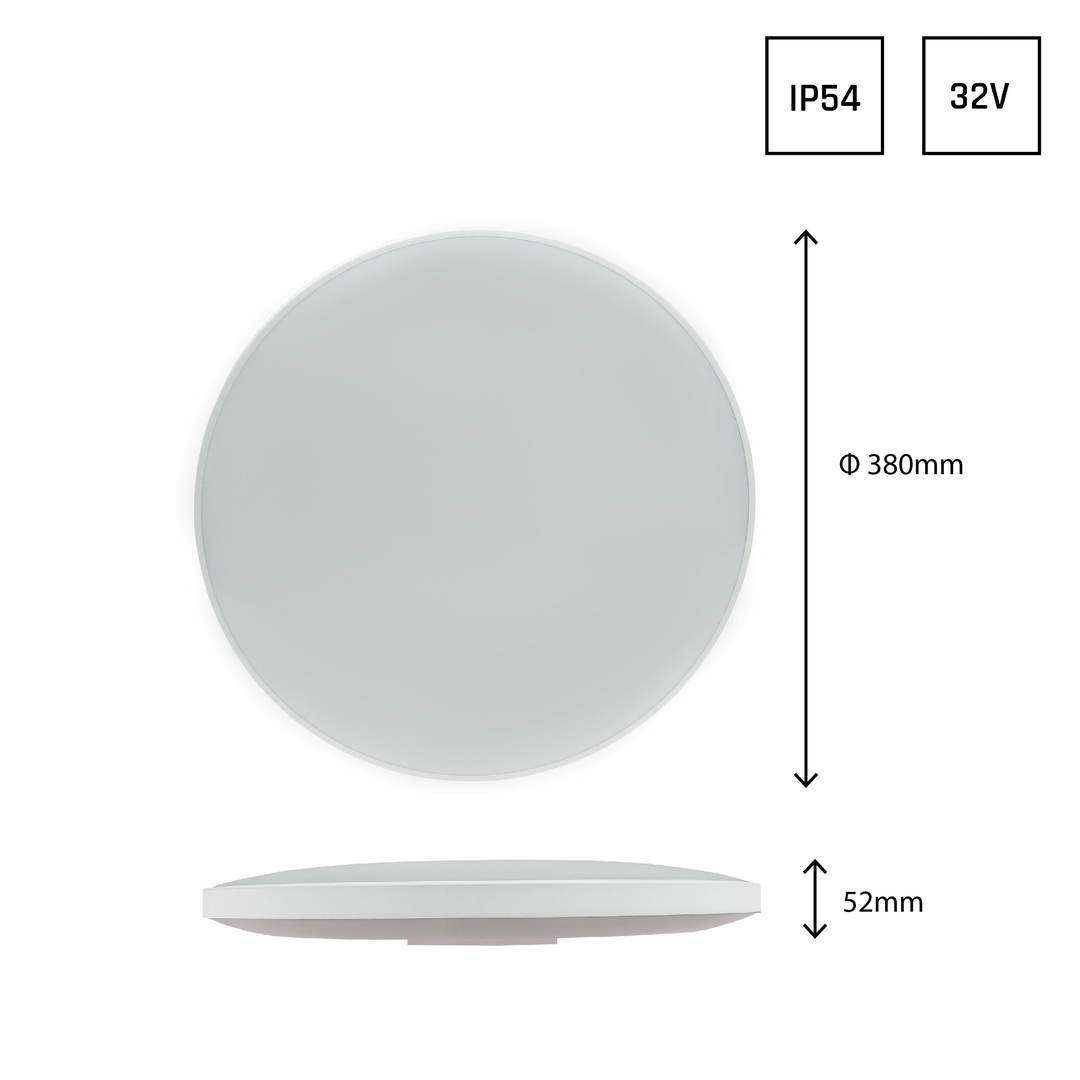 Vedere Nymphea Black & White Rings 32 W Cw 230 V 115st Ip54 Fi380x55 Alb/Negru Circular Nymphea Black & White Rings 32 W Cw 230 V 115st Ip54 Fi380x55 Alb/Negru Circular