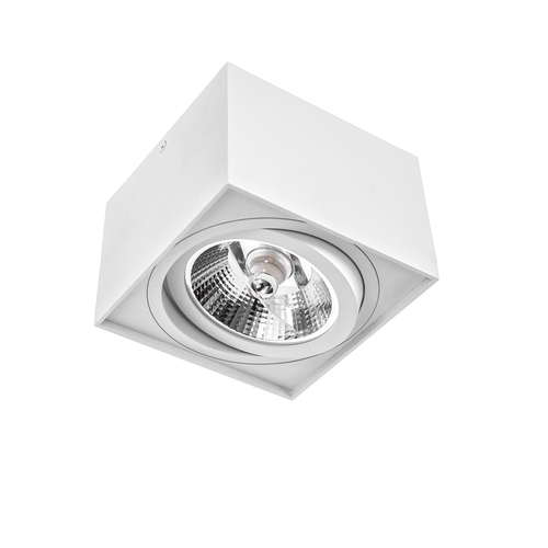 Verifica Chloe Ar111 Montat pe suprafață Gu10 250 V Ip20 145x145x100 Alb pătrat mobil