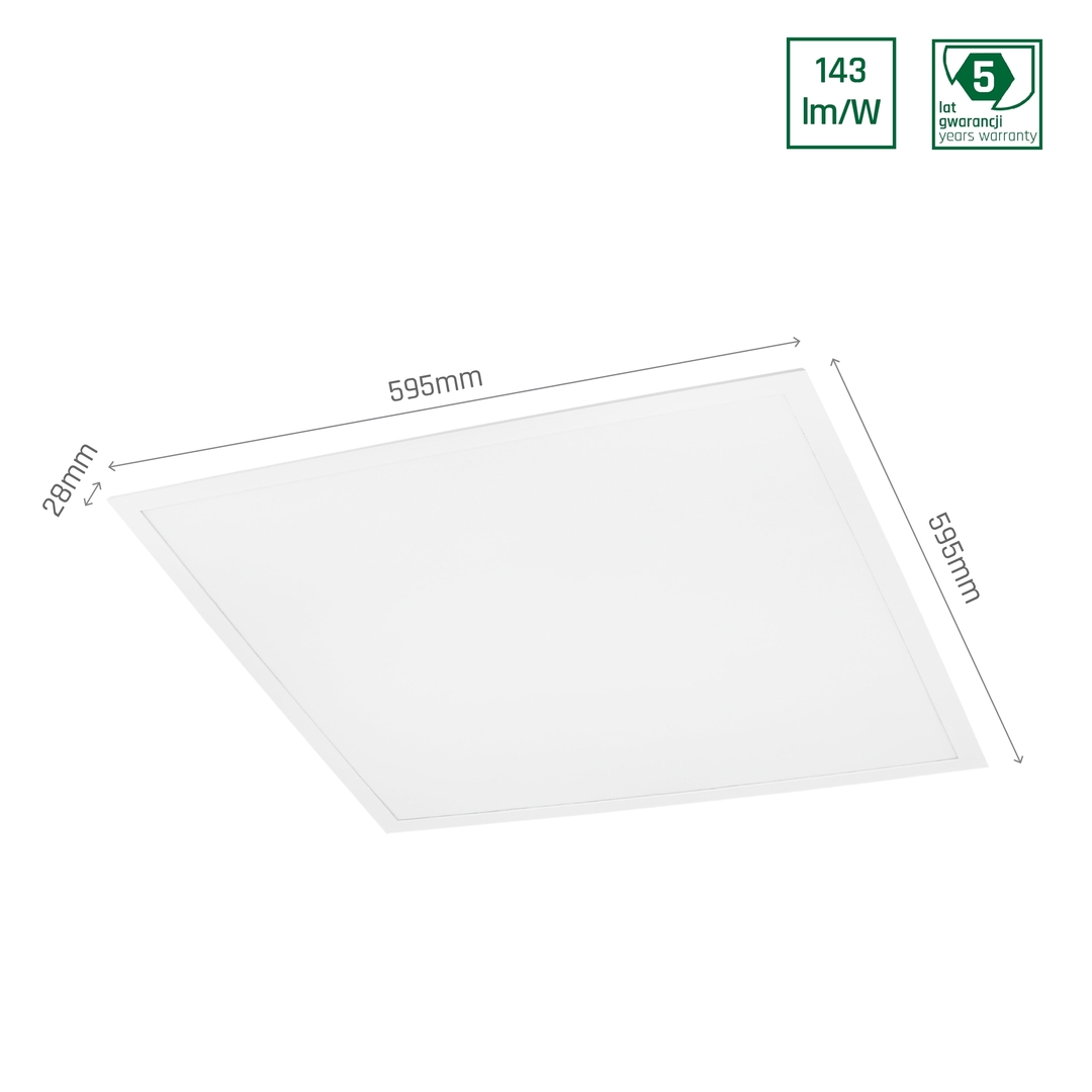 Spectacol Algine Backlight Panel 30 W Nw 230 V 120st 120st Ip20 600x600x28 Alb 5 ani garanție 5 ani Algine Backlight Panel 30 W Nw 230 V 120st 120st Ip20 600x600x28 Alb 5 ani garanție 5 ani