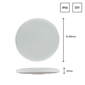 Nymphea Black &amp; White Rings 32 W Cw 230 V 115st Ip54 Fi380x55 White/Black Round Sensor small 6