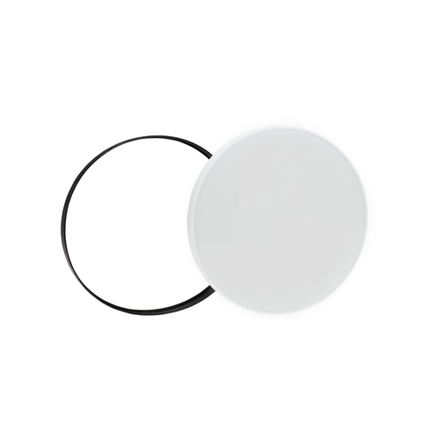 Verifica Nymphea Black &amp; White Rings 32 W Cw 230 V 115st Ip54 Fi380x55 White/Black Round Sensor