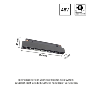 System Shift Grid S Corp de iluminat pentru bară de autobuz 204x23x42mm 12 W 35st Negru Garanție 5 ani. small 11