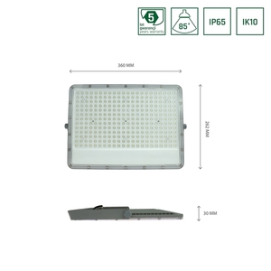 Noctis Max Floodlight 150 W Cw 230 V 85st 85st Ip65 360x262x30 Mm Grey 5 ani garanție 6 Noctis Max Floodlight 150 W Cw 230 V 85st 85st Ip65 360x262x30 Mm Grey 5 ani garanție small 6
