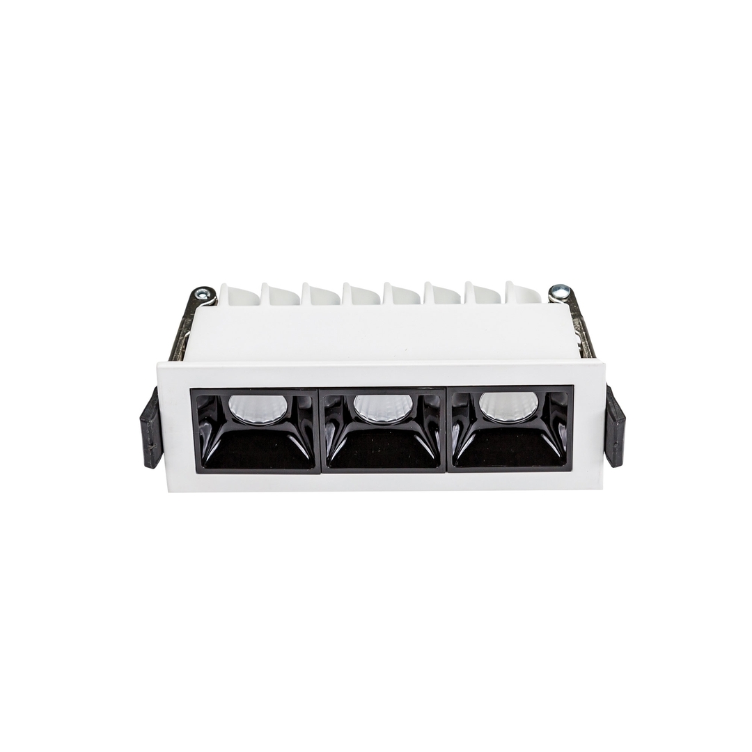 Verifica Grid Model M Flush Mount 47x45x106 Mm, 8 W, 45°, culoare albă Dim. Grid Model M Flush Mount 47x45x106 Mm, 8 W, 45°, culoare albă Dim.