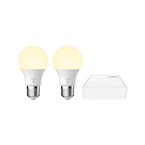 Verifica Kit de pornire Nordlux Smart 2070062701 – 2 becuri LED E27 și punte EU, alb
