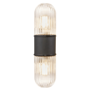 Aplică de exterior KONYO Nordlux E27 2x40W metal neagră small 1