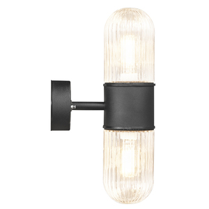 Aplică de exterior KONYO Nordlux E27 2x40W metal neagră small 0