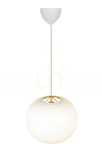 NAVONE DFTP E27 40W Lampă suspendată din sticlă albă small 2