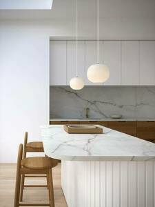 NAVONE DFTP E27 40W Lampă suspendată din sticlă albă small 0