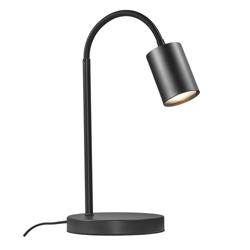 Verifica Lampă de masă EXPLORE GU10 7W neagră cap rotativ 360° braț flexibil 37 cm 2213505003 Nordlux