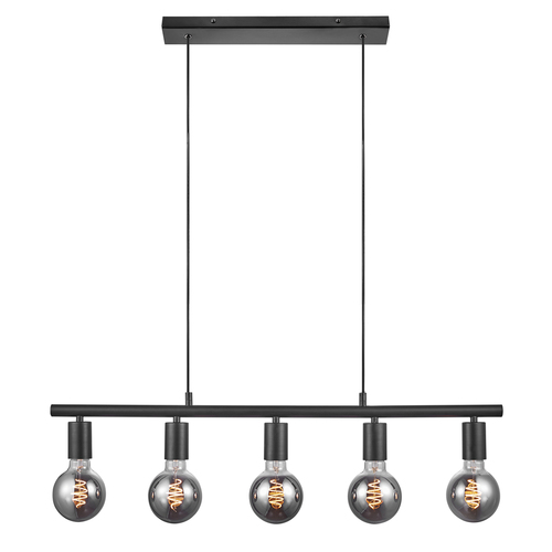 Verifica PACO Nordlux E27 5x25W Lampă suspendată din metal negru