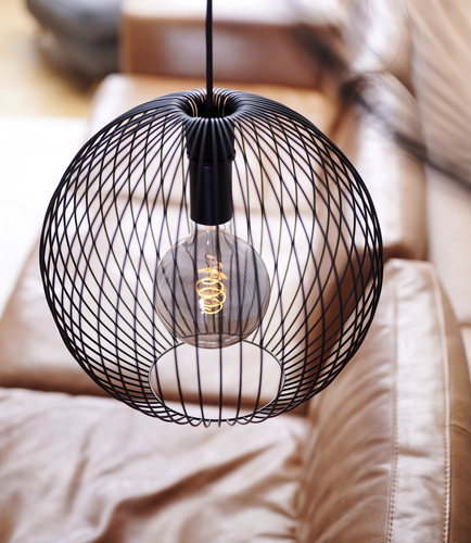 Verifica BERONI Nordlux Nordlux E27 60W Lampă suspendată din metal negru