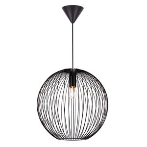 BERONI Nordlux Nordlux E27 60W Lampă suspendată din metal negru small 1
