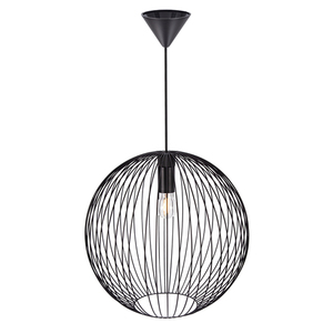 BERONI Nordlux Nordlux E27 60W Lampă suspendată din metal negru small 2