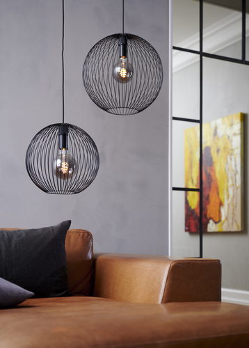 Verifica BERONI Nordlux Nordlux E27 60W Lampă suspendată din metal negru