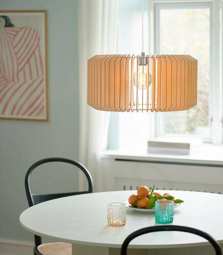 Verifica ASTI Lampă cu pandantiv Nordlux E27 40W Wood Natural