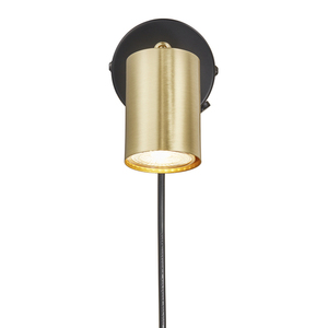 Aplică Nordlux Explore 2113251035 – finisaj alamă mată și bază neagră, GU10 LED max. 7 W small 0
