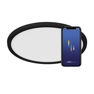 Plafonieră smart Oja Smart 29 neagră LED 15W 1600lm 2700-6500K controlată prin aplicație NORDLUX 2015036103 small 0