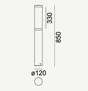 Stâlp de iluminat EGERSUND PARK 85cm grafit 7016 9.1W 4000K Norlys small 3