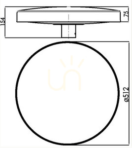 Corp LED de vârf de stâlp NORLYS Borg 6151 grafit small 2