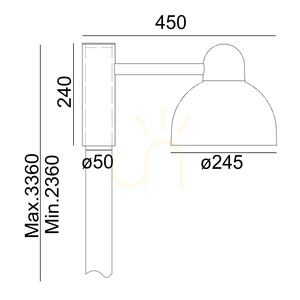 Lanternă de grădină Norlys Koster Pro 1812, aluminiu RAL 9006 small 5