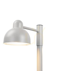 Felinar LED de grădină NORLYS Koster Pro 1836AL, nuanță de aluminiu RAL 9006, 4000 K, 236–336 cm small 2