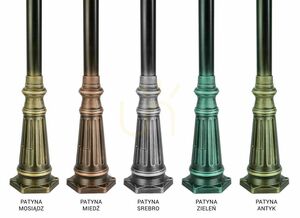 Lampadar exterior SU-MA Venezia negru patinat 2xE27 IP43 OGMWN 2 KW small 6