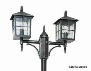 Lampadar exterior SU-MA Venezia negru patinat 2xE27 IP43 OGMWN 2 KW small 7