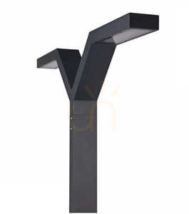 Stâlp de iluminat cu două brațe NORLYS TRYSIL 1000BL pentru grădină și parc, 263 cm, negru RAL 9005 small 0