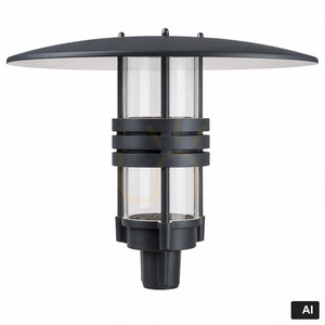 Felinar de grădină Norlys Visby 5002 grafit RAL 7016 LED 43,6W 2624lm 4000K IP65 pentru stâlp Ø60 small 4