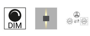 Lampă de perete pentru exterior LILLEHAMMER 5030AL gri deschis RAL-9006 7,3W 4000K - NORLYS small 9