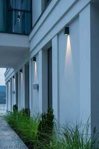 LILLEHAMMER 5030W lampă de perete pentru exterior alb RAL-9003 7.3W 4000K - NORLYS small 3