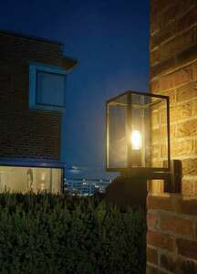 LOFOTEN Up E27 1963 Negru 9005 Norlys lampă de perete pentru exterior. small 1