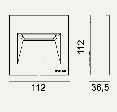 Verifica Aplică de exterior pentru trepte NORLYS Namsos Mini 1341GR grafit RAL 7016, LED 4 W 3000 K, IP65