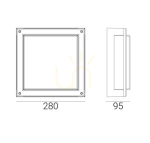 NORDLAND 5253WH lampă de perete pentru exterior / plafon Alb 28,9 W 3000K RAL-9003 - NORLYS small 5