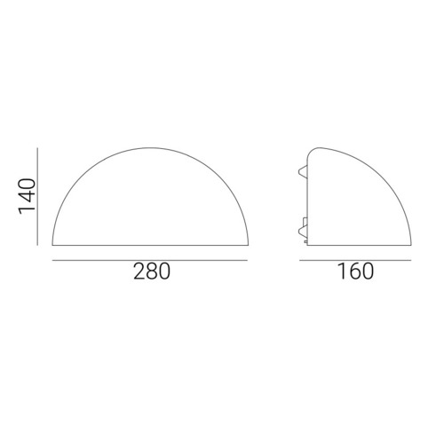Verifica PARIS 5.2W 3000K lampă de perete pentru exterior 1496 alb 9003 Norlys