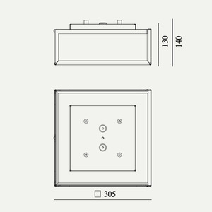 LOFOTEN Plafon pentru exterior E27 1945 Negru 9005 Norlys. small 1