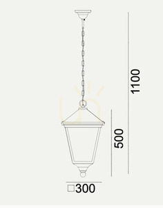 IP54 LONDON BIG 4140BL negru 17.5W 3000K lampă suspendată în aer liber - premium NORLYS small 1