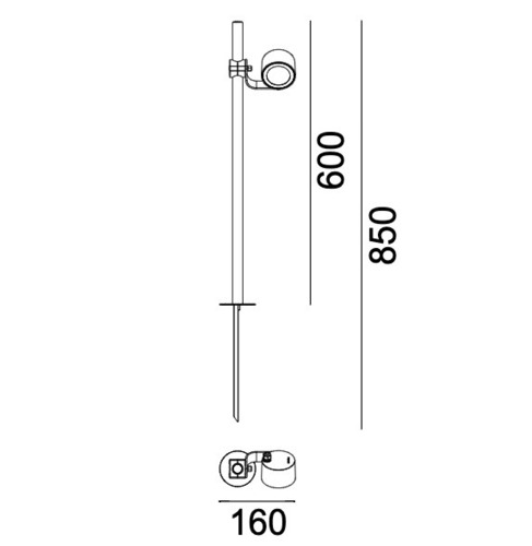 Verifica Spot pentru exterior MOSS 6601GR 8W 4000K Grafit RAL7016 Norlys.