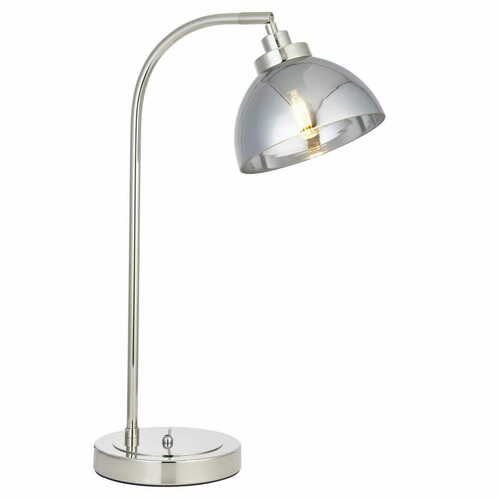Verifica Lampă de masă Endon Caspa nichel sticlă oțel E14 100043
